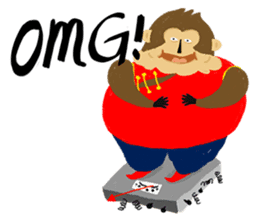 English Monkey sticker #9689477