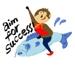 English Monkey sticker #9689478