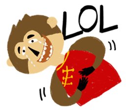 English Monkey sticker #9689479