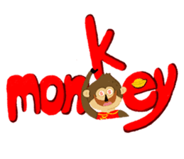 English Monkey sticker #9689483