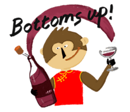 English Monkey sticker #9689486