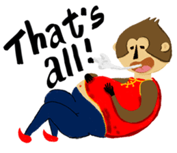 English Monkey sticker #9689487