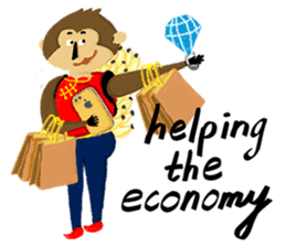 English Monkey sticker #9689500