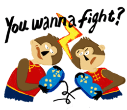 English Monkey sticker #9689501