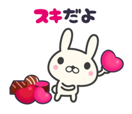 I love rabbit stickers sticker #9689507