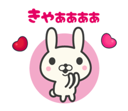 I love rabbit stickers sticker #9689515