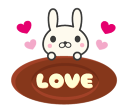 I love rabbit stickers sticker #9689527