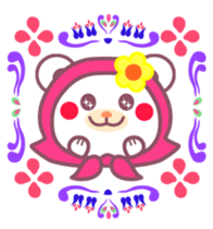 Chocolate bear-matryoshka doll- sticker #9690163