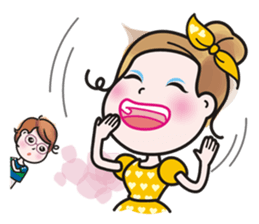 Greetings from a lovely young wife. sticker #9691473