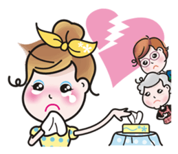 Greetings from a lovely young wife. sticker #9691481