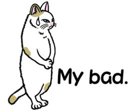 I am a cat.Thank you.4!(English) sticker #9693135