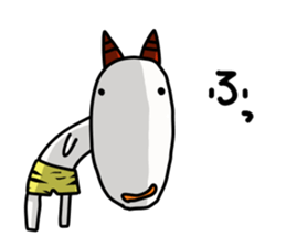 Laugh white auger sticker #9694073