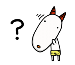 Laugh white auger sticker #9694088