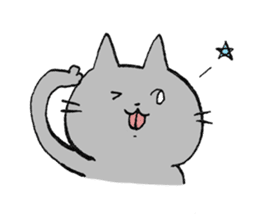 Not so cute Cat sticker #9694980