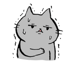 Not so cute Cat sticker #9694994