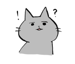 Not so cute Cat sticker #9694995