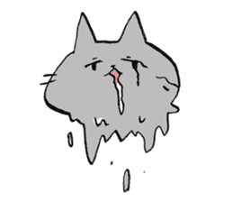 Not so cute Cat sticker #9694999