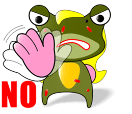 Nini frog sticker #9695169