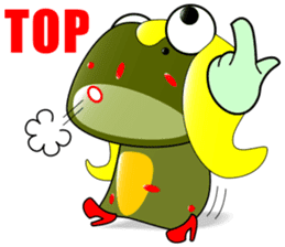Nini frog sticker #9695174