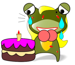 Nini frog sticker #9695186