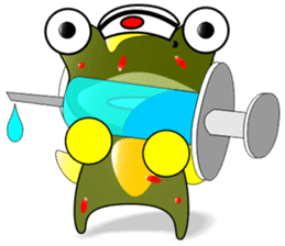 Nini frog sticker #9695207