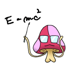 alien mushroom sticker #9695353