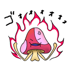 alien mushroom sticker #9695355