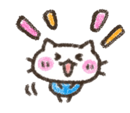 Cat Crayon sticker #9695731