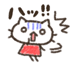 Cat Crayon sticker #9695758