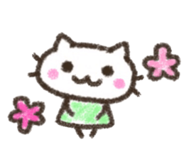 Cat Crayon sticker #9695765
