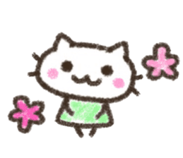 Cat Crayon sticker #9695765