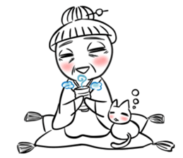 We have a round face sticker #9695851