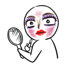 We have a round face sticker #9695868