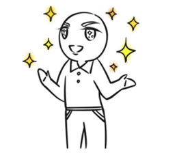We have a round face sticker #9695877