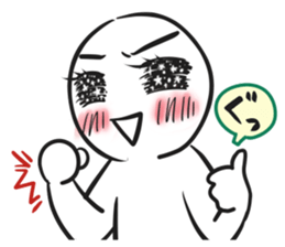 We have a round face sticker #9695885