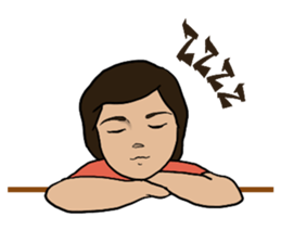 The girl(Human) sticker #9695935