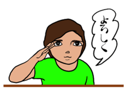 The girl(Human) sticker #9695949