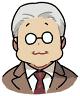 Ms. Tsu and her boss Mr. Dabaeta sticker #9696408