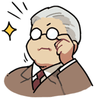 Ms. Tsu and her boss Mr. Dabaeta sticker #9696410