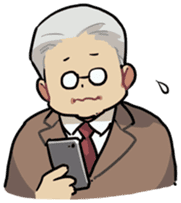 Ms. Tsu and her boss Mr. Dabaeta sticker #9696411