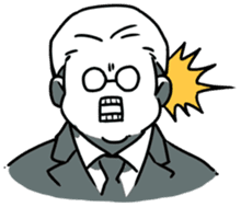 Ms. Tsu and her boss Mr. Dabaeta sticker #9696416