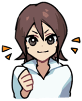 Ms. Tsu and her boss Mr. Dabaeta sticker #9696423