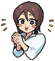 Ms. Tsu and her boss Mr. Dabaeta sticker #9696425