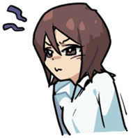 Ms. Tsu and her boss Mr. Dabaeta sticker #9696430