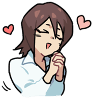 Ms. Tsu and her boss Mr. Dabaeta sticker #9696435