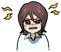 Ms. Tsu and her boss Mr. Dabaeta sticker #9696439