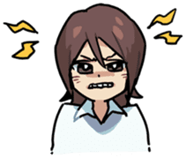 Ms. Tsu and her boss Mr. Dabaeta sticker #9696439