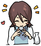 Ms. Tsu and her boss Mr. Dabaeta sticker #9696441