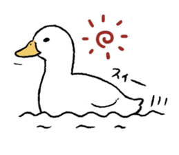 real duck sticker #9697032