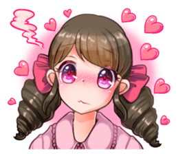 The Valentine sticker Japanese Moe. sticker #9697103